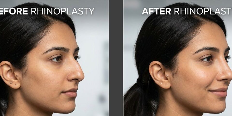 Rhinoplasty Surgery Before After - Dr. Hirra Alavi